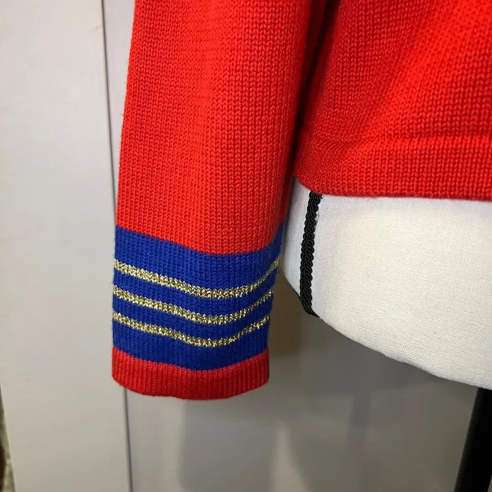 Vintage Women's Nautical Cardigan Size M
